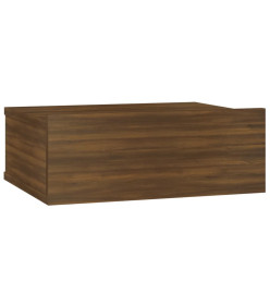 Table de chevet flottante Chêne marron 40x30x15 cm