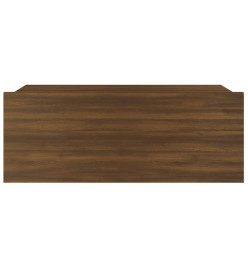 Table de chevet flottante Chêne marron 40x30x15 cm