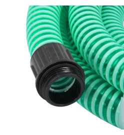 Tuyau d'aspiration avec raccords en laiton vert 1,1" 15 m PVC