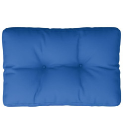 Coussin de palette bleu royal 60x40x12 cm tissu