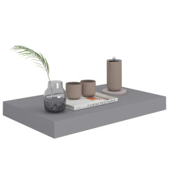 Étagères murales flottantes 4 pcs Gris 40x23x3,8 cm MDF