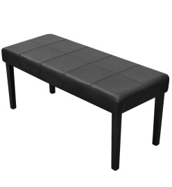 Banc en cuir synthétique de haute qualité Noir