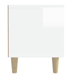 Meuble TV blanc brillant 180x31,5x40 cm bois d'ingénierie