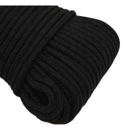 Corde de travail Noir 4 mm 50 m Polyester