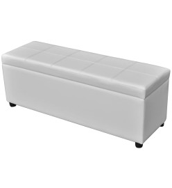 Banc long de rangement Bois Blanc