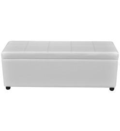 Banc long de rangement Bois Blanc