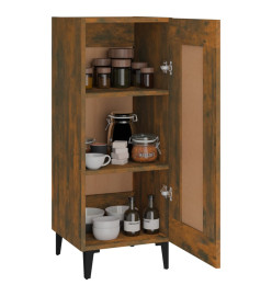 Buffet Chêne fumé 34,5x34x90 cm Bois d'ingénierie