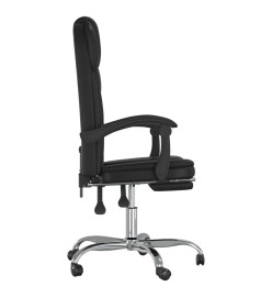 Fauteuil inclinable de bureau Noir Similicuir