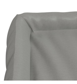 Coussin avec oreillers pour chien Gris 75x58x18 cm Tissu Oxford