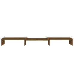 Support de moniteur Marron miel 80x24x10,5 cm Pin solide