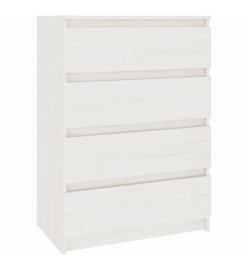 Armoire d'appoint Blanc 60x36x84 cm Bois de pin massif