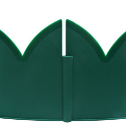 Bordures de jardin 10 pcs Vert 65x15 cm PP