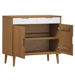 Buffet MOLDE Marron 90x40x80 cm Bois massif de pin