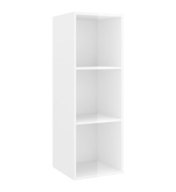 Ensemble de meubles TV 4 pcs Blanc brillant Bois d'ingénierie