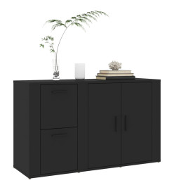 Buffet Noir 100x33x59,5 cm Bois d'ingénierie