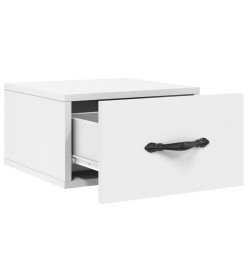 Tables de chevet murales 2 pcs blanc 35x35x20 cm