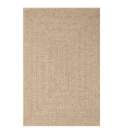 Tapis 160x230 cm aspect jute intérieur et extérieur