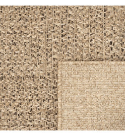 Tapis 160x230 cm aspect jute intérieur et extérieur