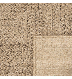 Tapis 120x170 cm aspect jute intérieur et extérieur