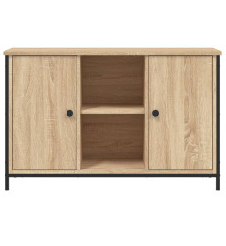 Meuble TV chêne sonoma 100x35x65 cm bois d'ingénierie