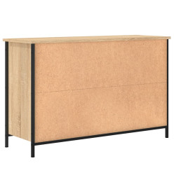 Meuble TV chêne sonoma 100x35x65 cm bois d'ingénierie