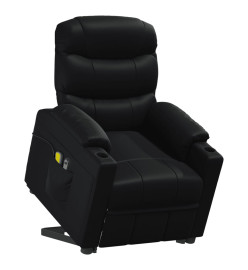 Fauteuil de massage Noir Similicuir