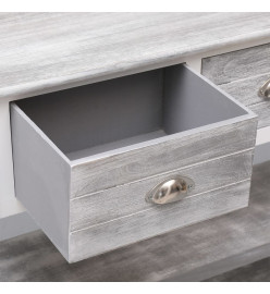 Buffet Gris antique 108x30x76 cm Bois de Paulownia massif