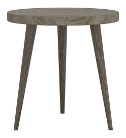 Ensemble de tables d'appoint 3 pcs Gris MDF et fer