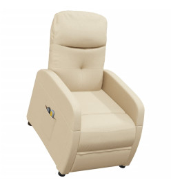 Fauteuil de massage Crème Tissu