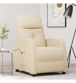 Fauteuil électrique de massage Crème Tissu