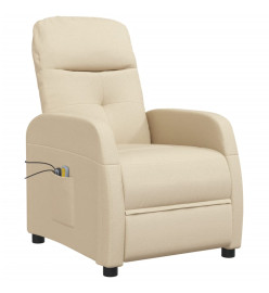 Fauteuil électrique de massage Crème Tissu