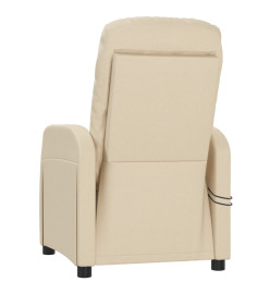 Fauteuil électrique de massage Crème Tissu