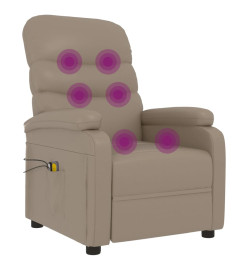 Fauteuil de massage électrique Cappuccino Similicuir