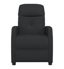 Fauteuil électrique de massage Noir Tissu