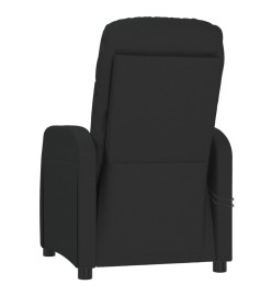 Fauteuil électrique de massage Noir Tissu