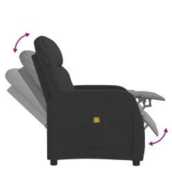 Fauteuil de massage Noir Tissu