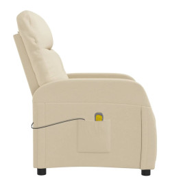 Fauteuil de massage Crème Tissu