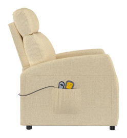 Fauteuil électrique de massage Crème Tissu