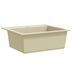 Évier de cuisine Granit Seul lavabo Beige