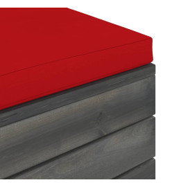 Salon palette de jardin 9 pcs avec coussins Bois de pin massif