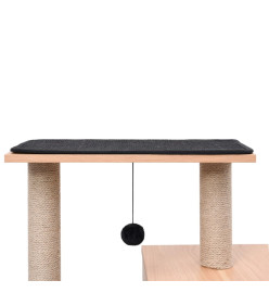 Arbre à chat avec tapis à gratter en sisal 82 cm