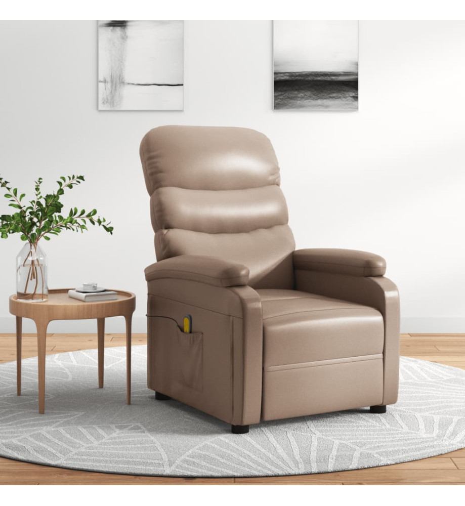 Fauteuil de massage Cappuccino Similicuir