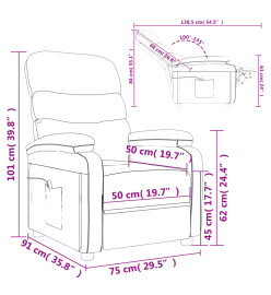 Fauteuil de massage Cappuccino Similicuir