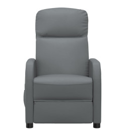 Fauteuil de massage Anthracite Similicuir