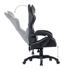 Fauteuil de jeux vidéo Gris Similicuir