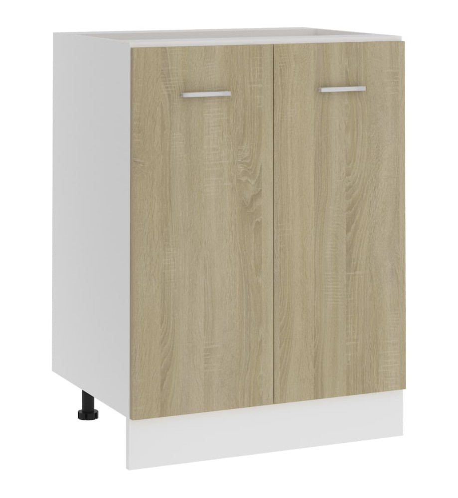 Armoire de plancher Chêne sonoma 60x46x81,5 cm Aggloméré