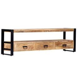 Meuble TV 150x30x45 cm Bois solide de manguier