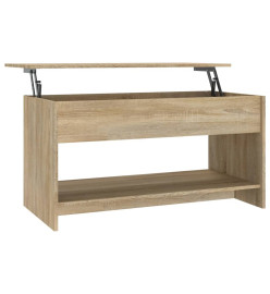 Table basse Chêne sonoma 102x50x52,5 cm Bois d'ingénierie