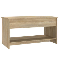 Table basse Chêne sonoma 102x50x52,5 cm Bois d'ingénierie