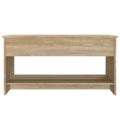 Table basse Chêne sonoma 102x50x52,5 cm Bois d'ingénierie